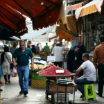 people and Rasht Bazaar